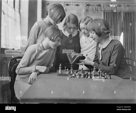 Schoolgirl Chess Champion Shows Her Prize Eileen Wadley Aged 14
