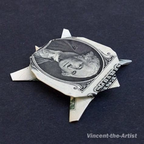Turtle Money Origami Dollar Bill Art By Vincentorigamiartist