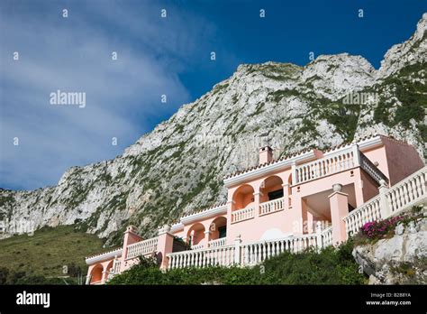Catalan Bay Gibraltar Property Stock Photo Alamy