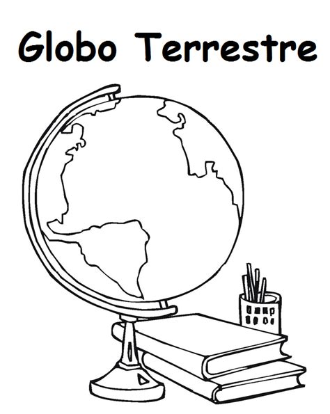 Blog De Geografia Globo Terrestre Desenhos Para Imprimir E Colorir