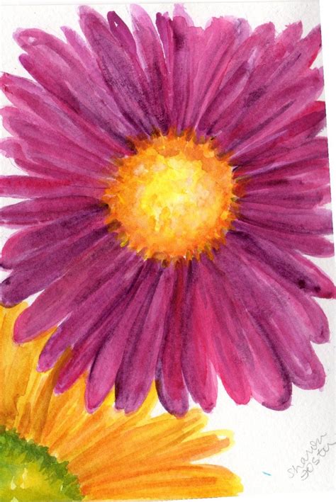 Daisies Watercolors Paintings Original Daisy Flowers Art Etsy