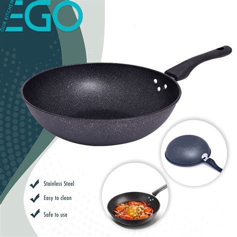 32cm Nonstick Pan High Quality Medical Stone Wok Pan 3 Layers Of Non
