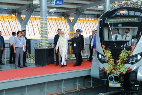 pm modi to inaugurate ahmedabad metro rail phase i today know route map fare other details