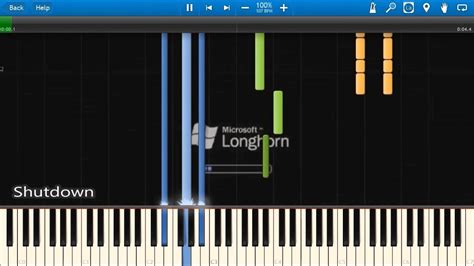 Windows Longhorn Sounds In Synthesia Youtube