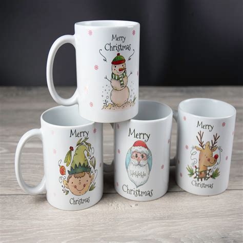 Set Of Personalised Christmas Mugs Christmas Eve Mugs Etsy