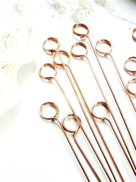 Wire Table Number Holder Diy Swirl Round Stems By Unconventionalj