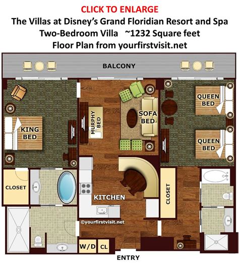 The Master Bedroom And Bath At The Villas At Disneys Grand Floridian