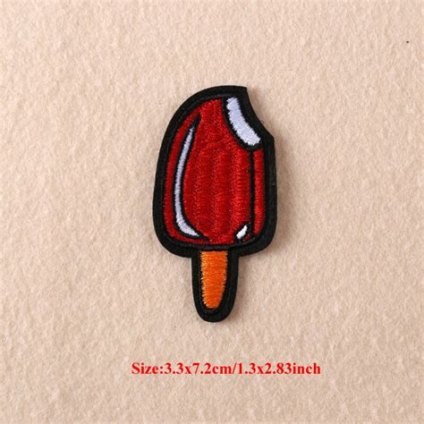 20pcs Popsicle Jeans Jacket Embroidered Patch For Clothing Diy Iron On