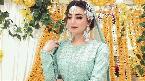 Nawal Saeed Is A Dream Bride In Turquoise Blue Ensemble Lens
