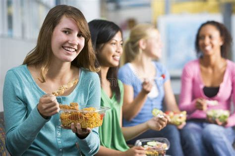 Lunch Break Stock Image Image Of Healthy Eating Chatting 5046439
