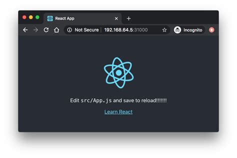 Dockerfile builds a new image. Docker : Run a React app in a minikube - 2020