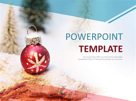 Free Ppt Template Christmas Ornaments