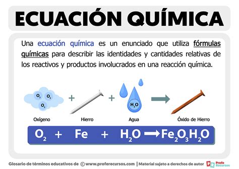 ¿qué Es Una Ecuación Química