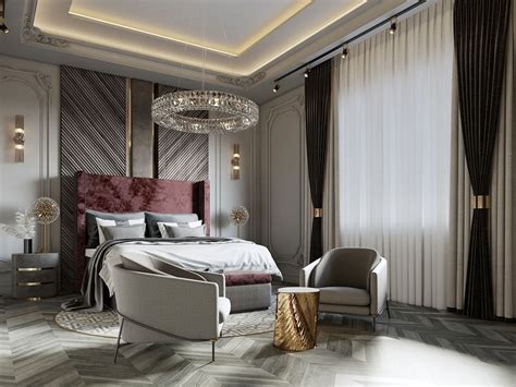 Neoclassic Bedroom On Behance Classic Bedroom Bedroom Decor Design