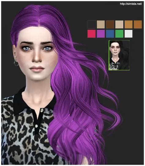 Simista Skysims Hairstyle 252 Retexture Sims 4 Hairs