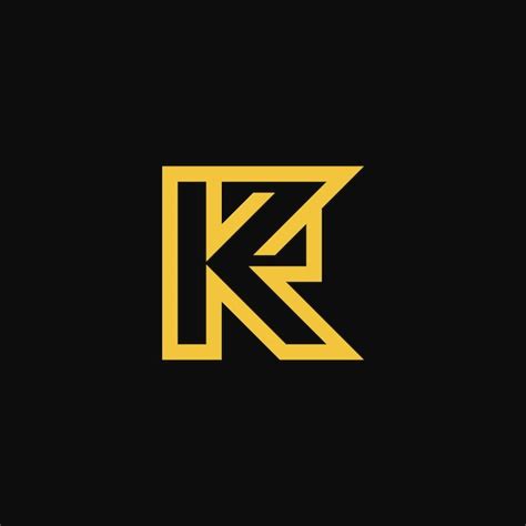 logotipo de monograma kz o zk de letra inicial moderna y lujosa vector premium