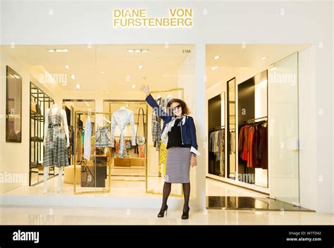 Belgian American Fashion Designer Diane Von Furstenberg Poses For Portrait Photos During An