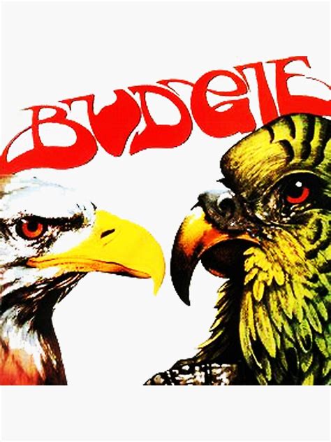 Budgie Band Cute Logo Sticker For Sale By Bhotchkinbt Redbubble