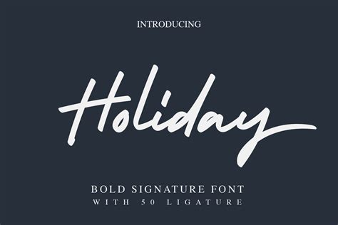 Holiday Bold Script Font All Free Fonts