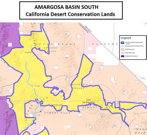 Amargosa Basin California Desert National Conservation Lands