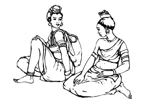 Coloring Page women - free printable coloring pages - Img 10983