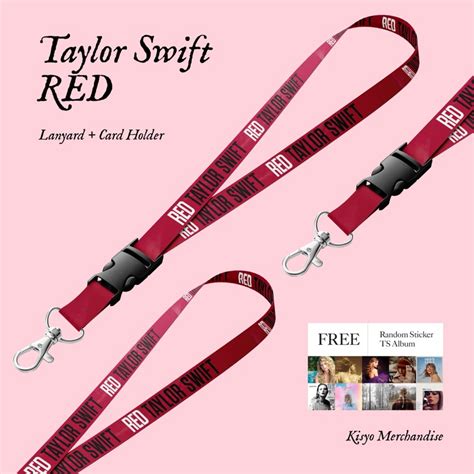 Jual Lanyard Taylor Swift Red Merchandise Taylor Swift Shopee