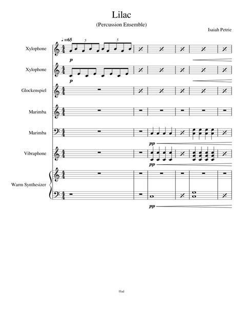 Here are 165 free drum transcriptions & drum sheet music! Lilac (Percussion Ensemble) sheet music for Percussion, Synthesizer download free in PDF or MIDI