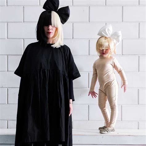 Sia Costume For Halloween Purim Matching Cosplay Idea For Mother And