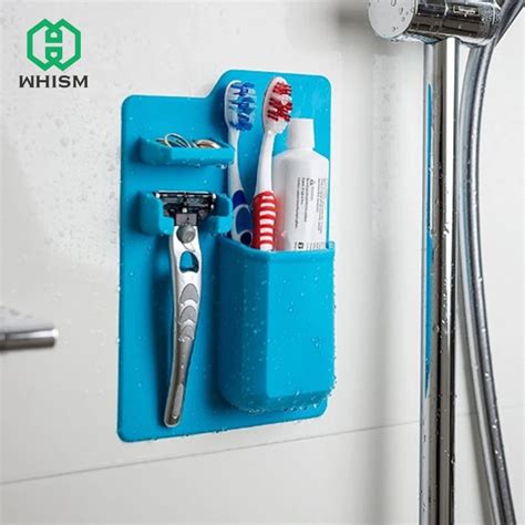 Whism Tooth Brushes Holder Bathroom Shaver Storage Racks Waterproof