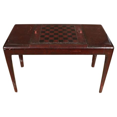 Antique Reversible Games Table With Chess And Backgammon Circa 1890 At