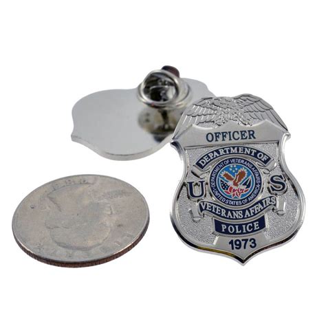 Department Of Veterans Affairs Police Mini Badge Lapel Pin Va Police