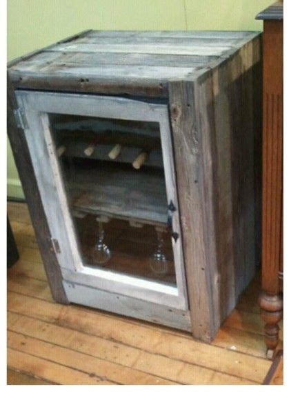 Mini refrigerators can be found cheaply, as they're the refrigerator of choice in college dorm rooms. rustic wine fridge, cooler | Rustic wine cabinet, Rustic ...