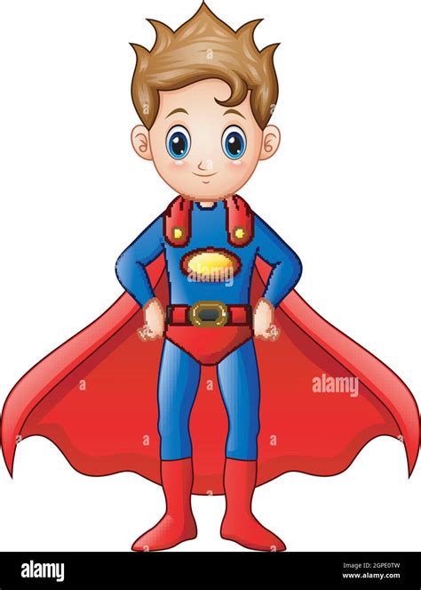Superhero Boy Cartoon Stock Vector Image And Art Alamy