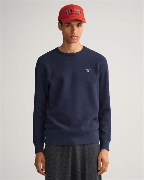 Waffle Crew Neck Sweatshirt Gant