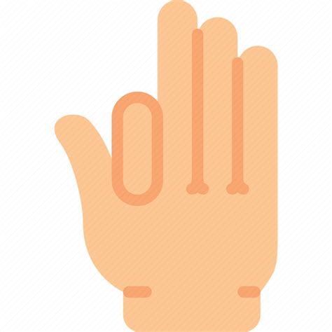 Finger Fingers Four Gesture Hand Interaction Icon Download On
