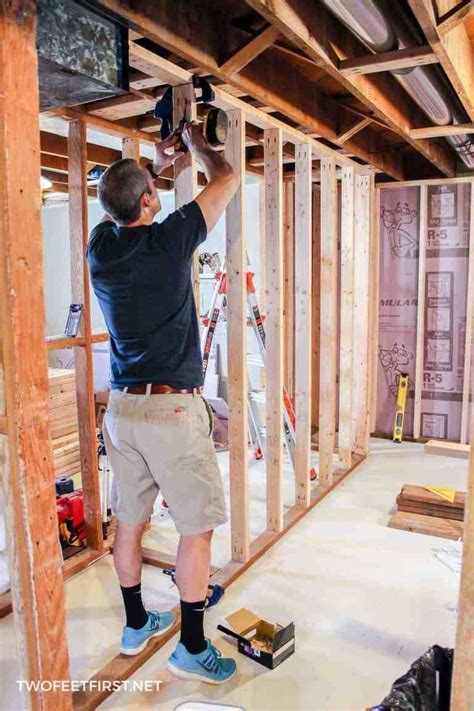 Framing A Basement Wall Against Concrete Is Not As Hard As You Think
