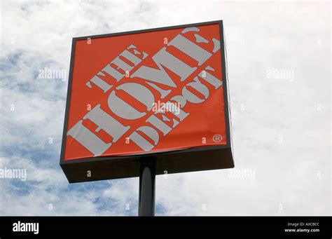 Home Depot Sign Usa Stock Photo Alamy