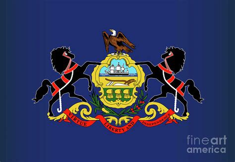 Pennsylvania State Flag Digital Art By Bigalbaloo Stock Fine Art America
