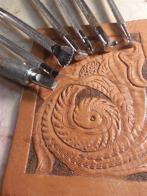 Craftaid reusable leather templates are the easiest way to transfer leather craft patterns onto tooling leather. Intro to leather carving | mankatomakerspace