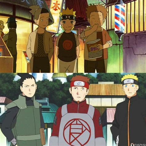 Shikamaru Choji And Naruto Naruto And Shikamaru Sasuke Sakura Sarada