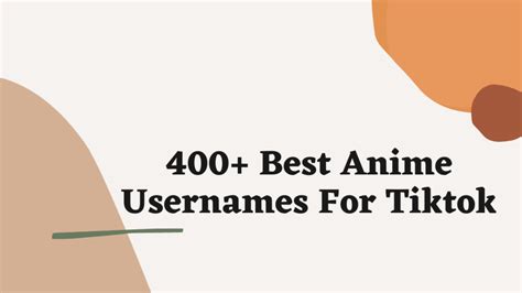Details 70 Anime Usernames For Tiktok Best Vn