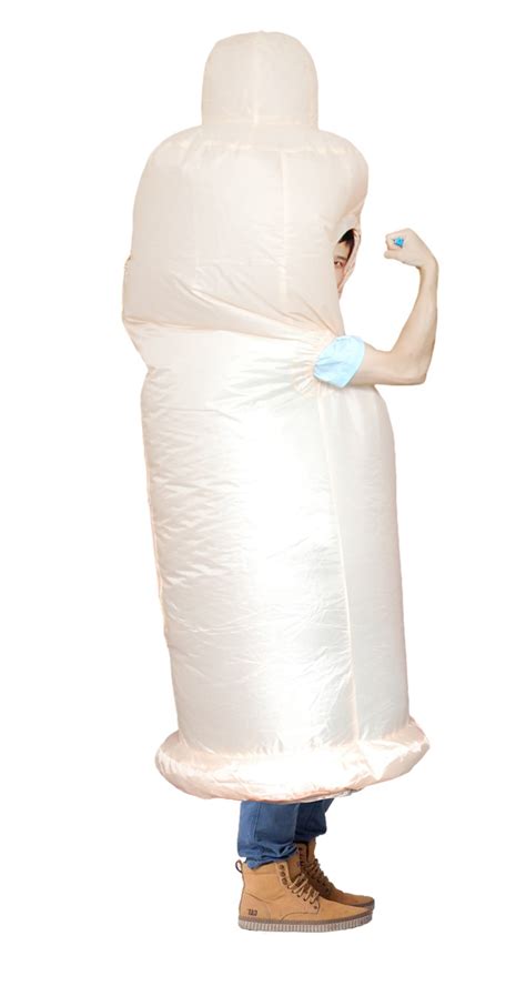 Inflatable Condom Penis Costume Safety Cosplay Sexy Inflatable Willy
