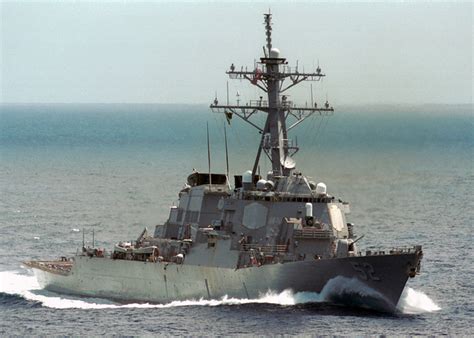 Starboard Bow View Of The Us Navy Usn Arleigh Burke Class Flight I