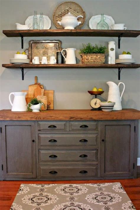 Unusual Diy Kitchen Open Shelving Ideas Dining Room Shelves Dining