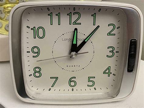 London Clock Company White Alarm Clock 32444 Etsy