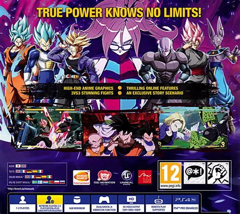 Dragon ball fighterz ps4 game developed by arc system works and published by bandai namco entertainment. Dragon Ball FighterZ PS4