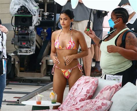 Camila Mendes In Bikini On The Set Of Strangers In Miami Beach Hawtcelebs