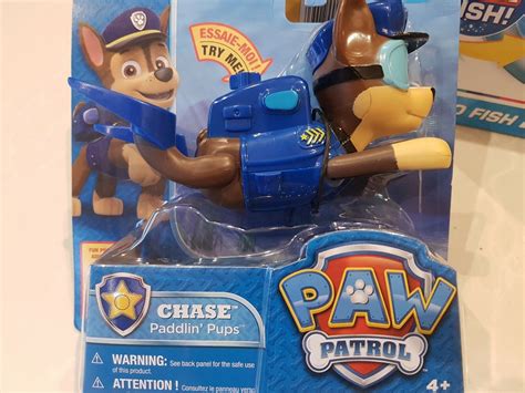 Paddlin Pups Chase Police Dog Paw Patrol Paddling Water Swimmer Toy