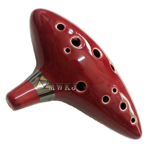 Legend Of Zelda 12 Hole Red Ocarina Ceramic Alto C Flute Perfect X Mas T Toy Ebay