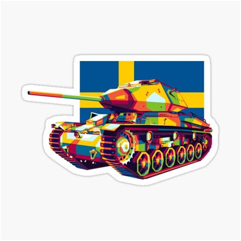 Strv 74 Medium Tank Sticker For Sale By Lincak Redbubble